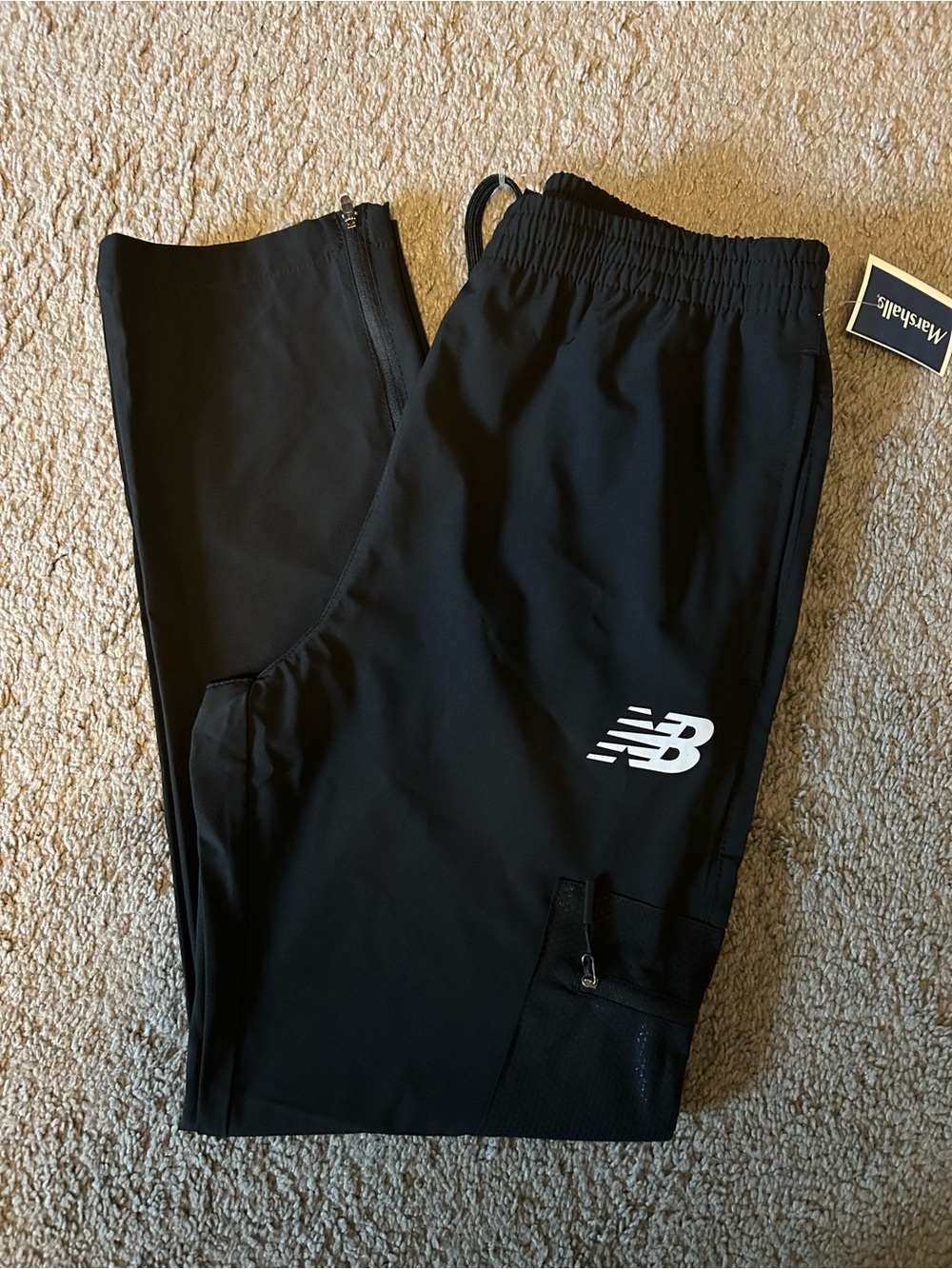 New Balance Men's Black Nylon Pants Medium New!!